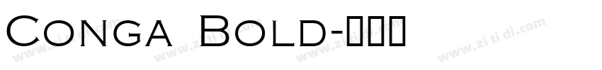 Conga Bold字体转换